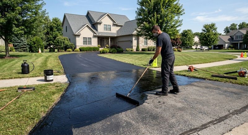 Blacktop Driveway Sealing in Denver, CO