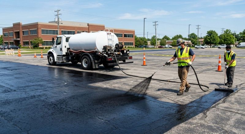 Church Parking Lot Sealcoating in Tampa, FL