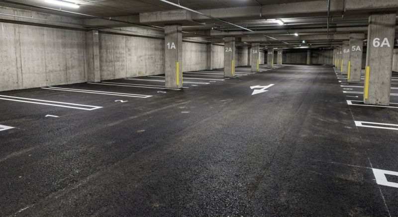 Concrete Parking Lot Striping in Lawrenceville, GA